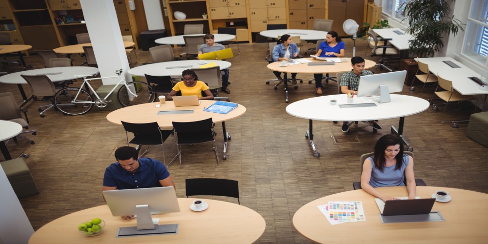 Startup professionals working in shared office space at 315Work Avenue Startup professionals working in shared office space at 315Work Avenue